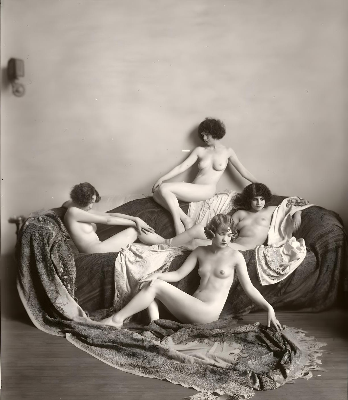 Alfred Cheney Johnston (or attributed to) nude study
