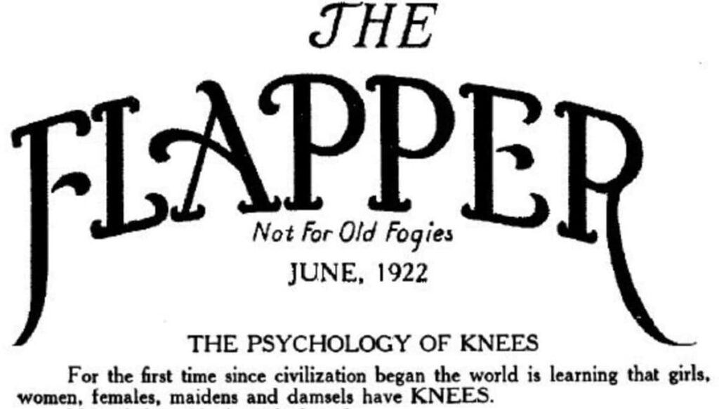 The Flapper Magazine, June 1922, "The Psychology of Knees."