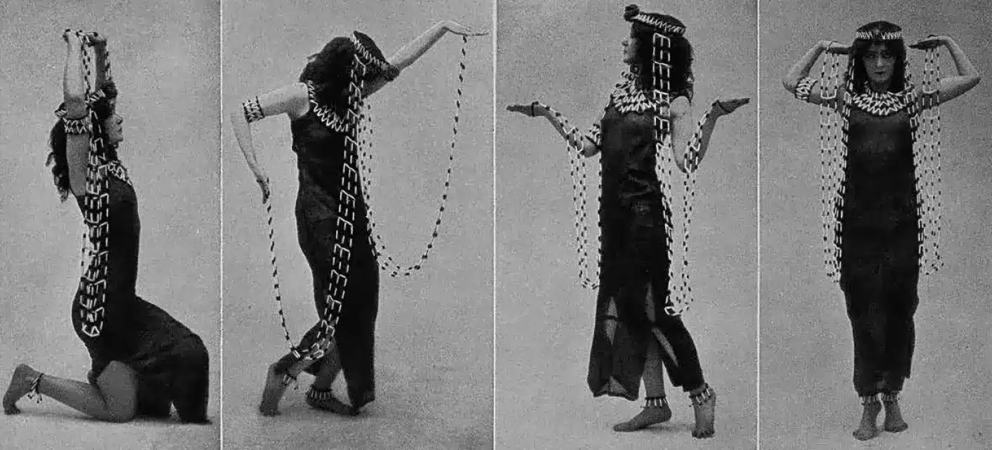 Adorée Villany performing Danse Égyptienne