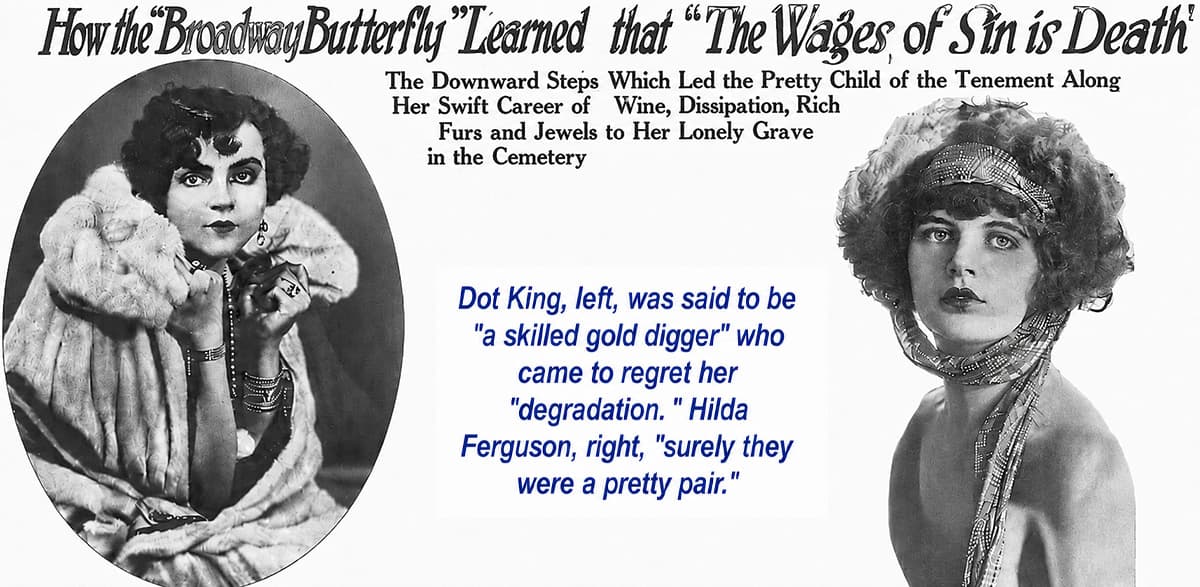 Washington Times feature on the Dot King murder picturing Dorothy King and Hilda Ferguson, April 8, 1923