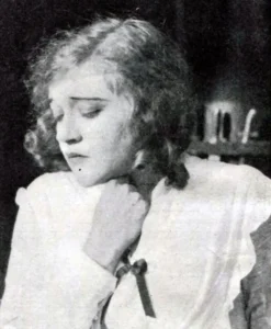 Mae Murray as Lady Jocelyn Leigh, head bowed, in To Have and to Hold (1916)