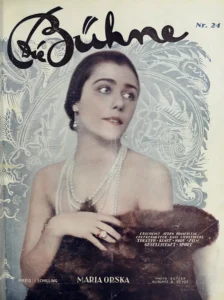Maria Orska on the cover of Die Bühne magazine, 1925.