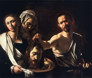 Caravaggio, Salome receives the Head of John the Baptist, c. 1609–10, National Gallery, London