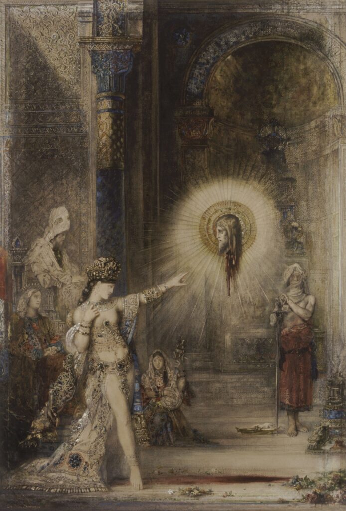 Gustave Moreau, The Apparition, 1876, watercolor — Salome and the vision of John the Baptist's head