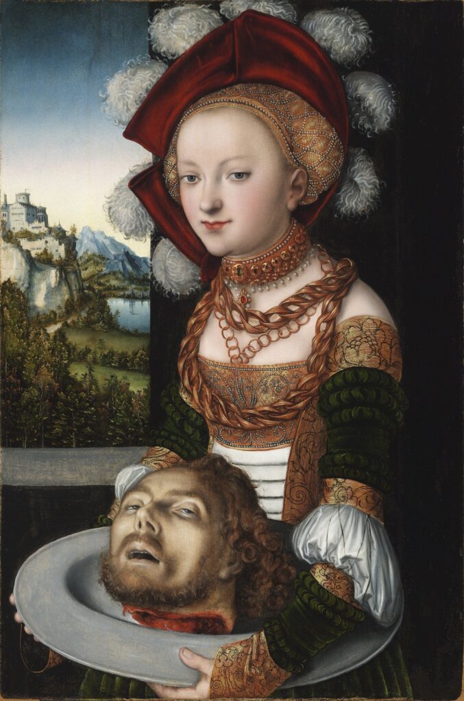 Lucas Cranach the Elder, Salome with the Head of St John the Baptist, c. 1530, Museum of Fine Arts, Budapest