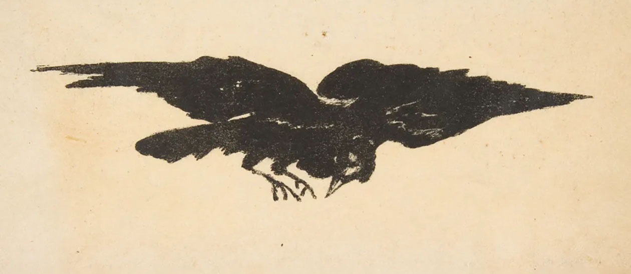 15 Occult detective stories; Edgar Allan Poe Raven, public domain.